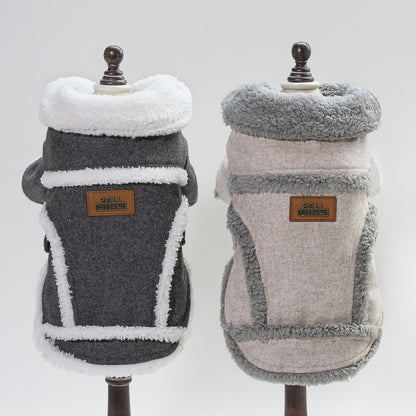 Dog Clothes Winter Pet Dog French Bulldog Jacket Thick Warm Dog Coat 1485326507775