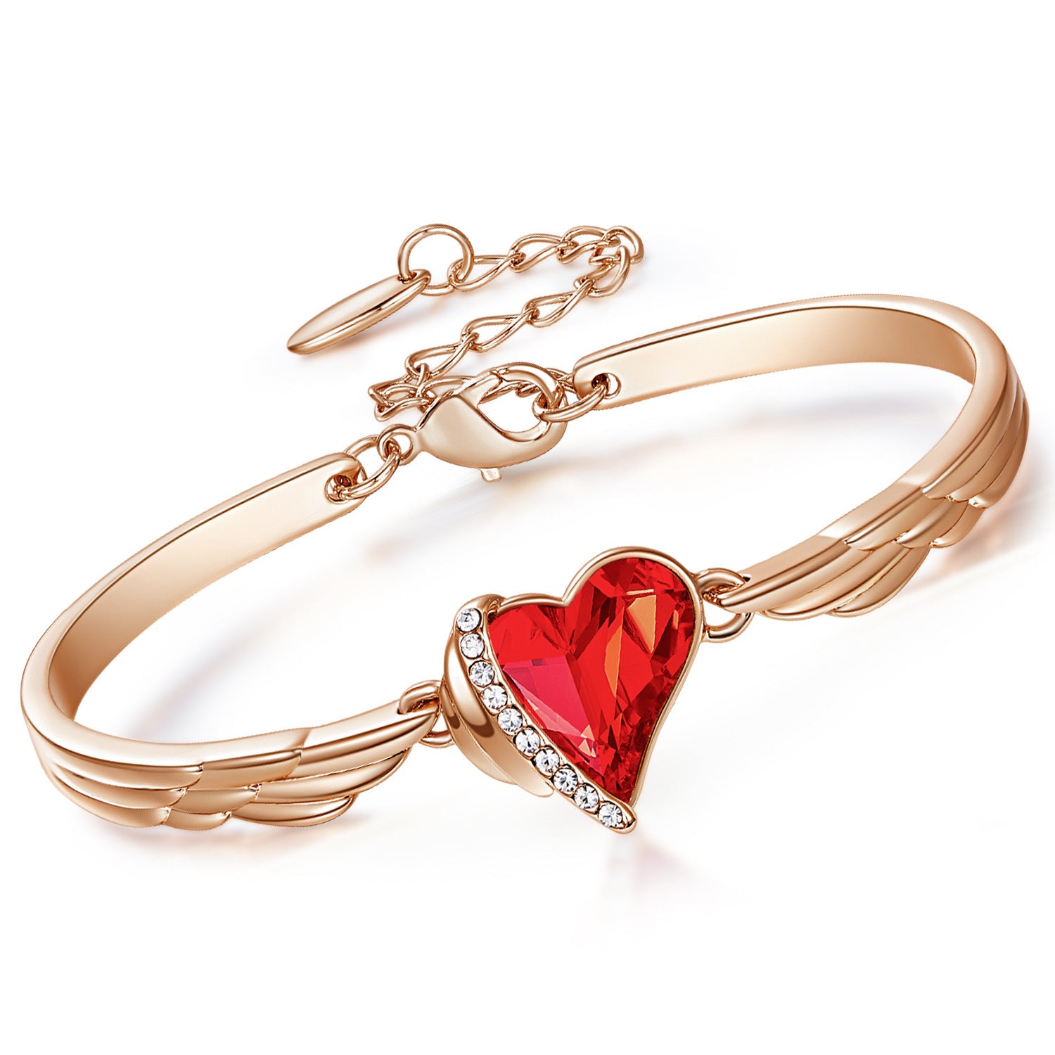 Pink angel wings bracelet 14867735789919