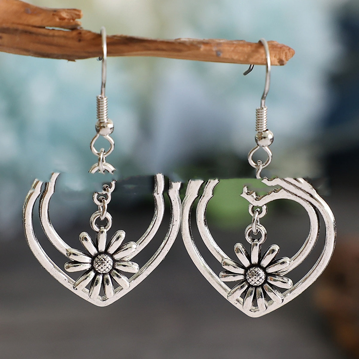 Love Double Layer Hollow Earrings 148a46b5 544b 4f8d a647 b2beb836038a
