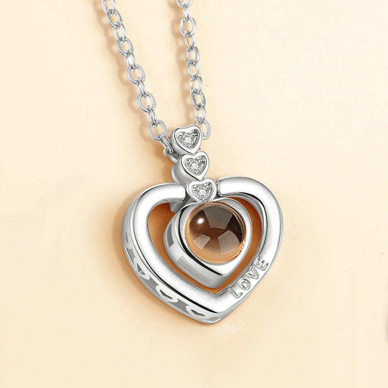 I love you 100 languages love memory projection necklace 1494487953032