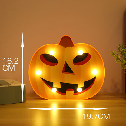 Halloween Lights Decoration LED Light Pumpkin Spider Bat Skull Outdoor Decorative Modeling Room Lights Decor Helloween Party 