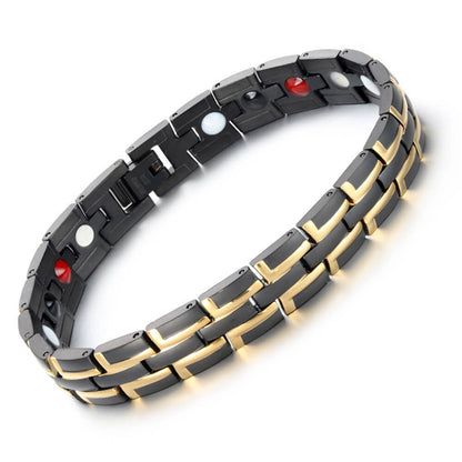 Negative ion magnetic titanium steel bracelet 1496376126202