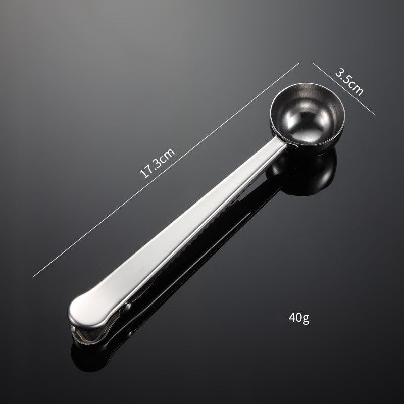 Stainless Steel Coffee Spoon  Bag Sealing Clip 14a43098 d8c8 49c6 acfc 97acdcd12163