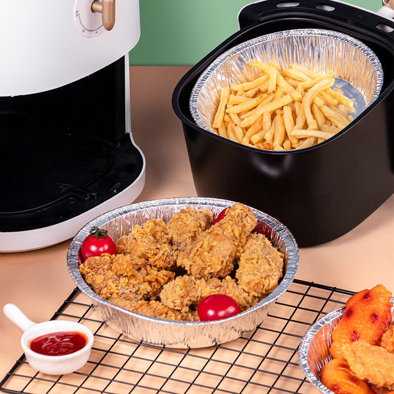 Non-stick Aluminum Foil Liners Air Fryer Disposable Paper Liner Oil-proof Steaming Basket Kitchen Tool BBQ Drip Pan Tray 14c1