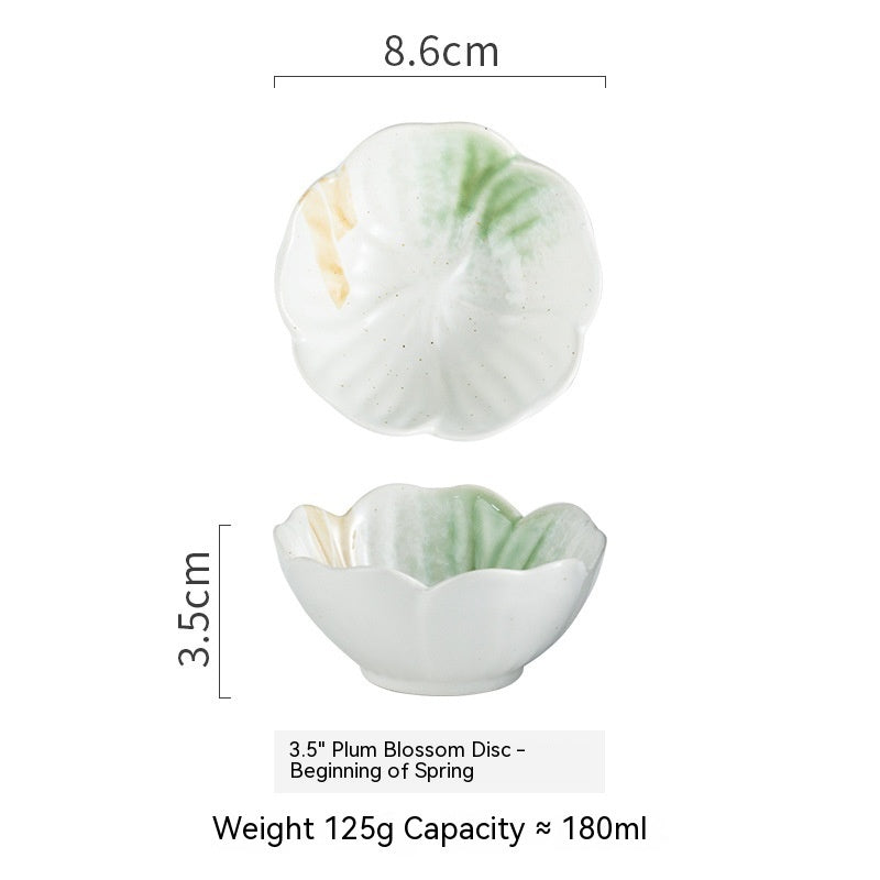 Plum-shaped Dish Ceramic Household Sauce Dipping Seasoning 14c29e6a 6af2 4a9b 99a5 e63ab2a1176c trans