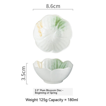 Plum-shaped Dish Ceramic Household Sauce Dipping Seasoning 14c29e6a 6af2 4a9b 99a5 e63ab2a1176c trans