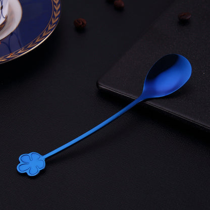 304 Stainless Steel Spoon Gold Plated Dessert Spoon Coffee Stir Spoon Stainless Steel Ice Bar Spoon - HD Wireless Product #4