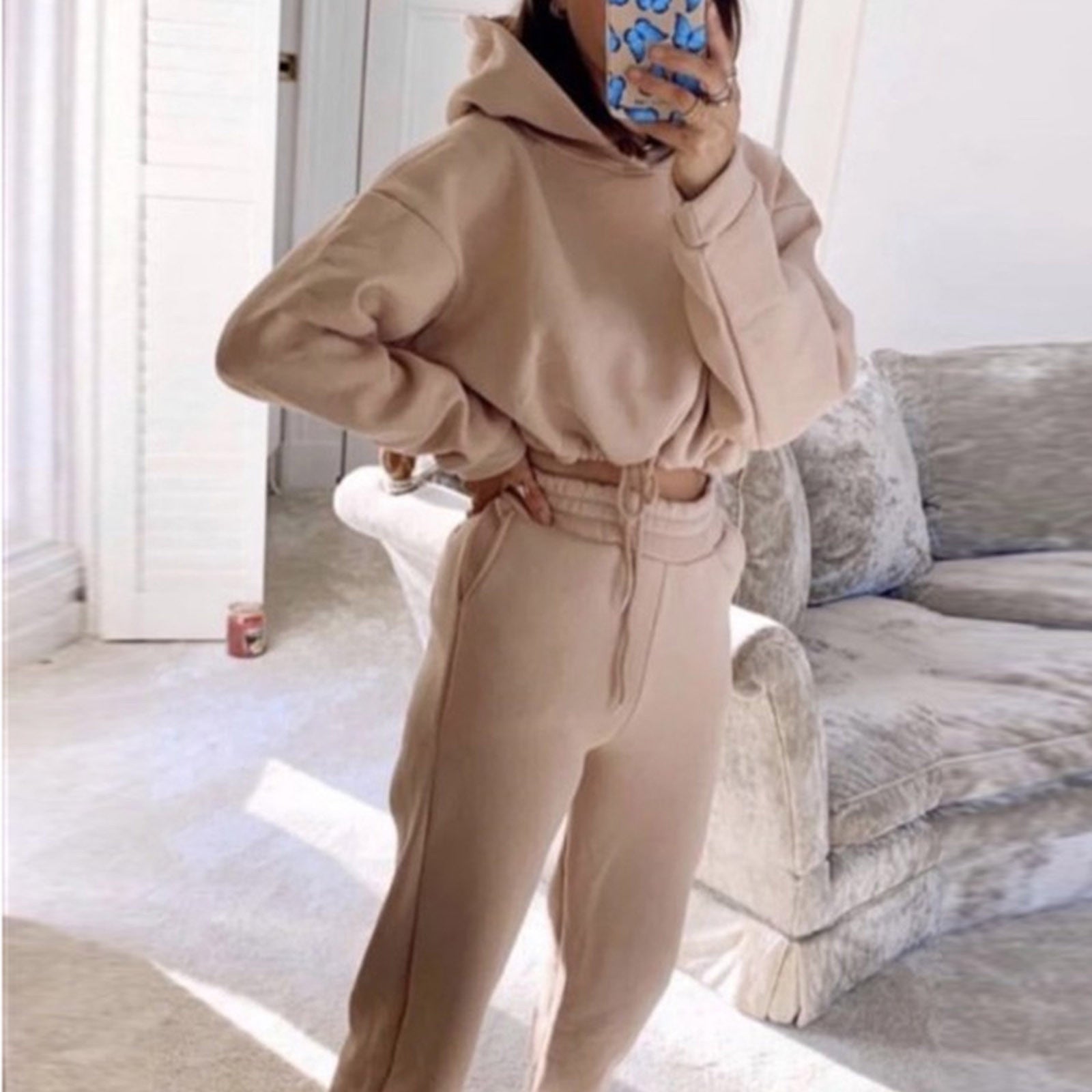Jogging Suits For Women 2 Piece Sweatsuits Tracksuits Sexy Long Sleeve HoodieCasual Fitness Sportswear 14e97c31 c421 4d8a 9a3