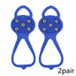Unisex Men 5 Teeth Ice Gripper For Shoes Crampons Ice Gripper Spike Grips Cleats For Snow Studs Non-Slip Climbing Hiking Cove