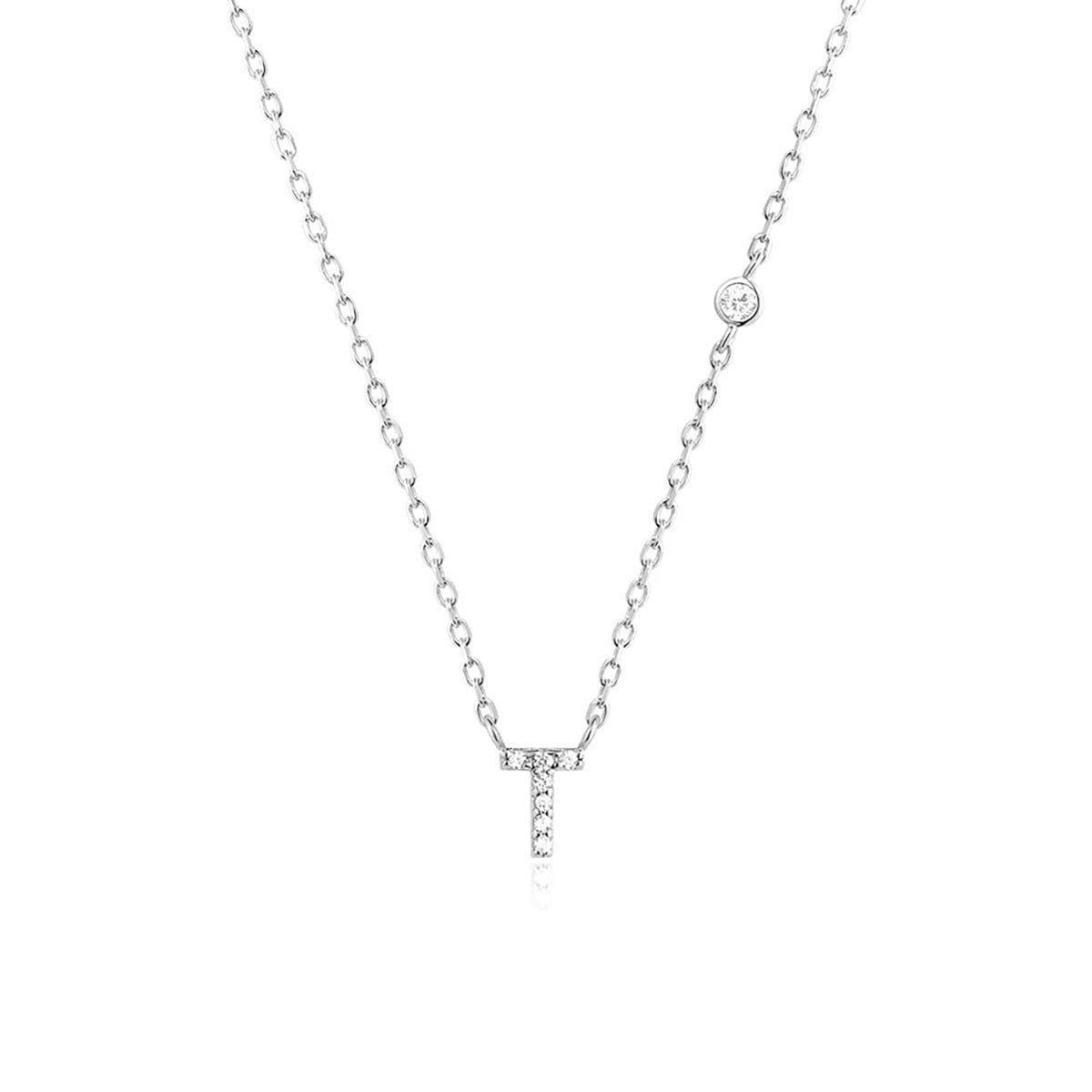 Fashion Jewelry Luxury Gold Color A-Z 26 Letters Necklace CZ Pendant For Women Cute Initials Name Necklace Fashion Party Wedd
