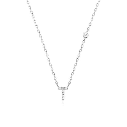 Fashion Jewelry Luxury Gold Color A-Z 26 Letters Necklace CZ Pendant For Women Cute Initials Name Necklace Fashion Party Wedd