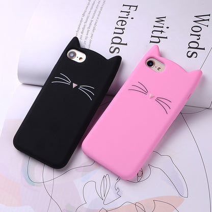 Cat ears and whiskers phone case 1502563083362