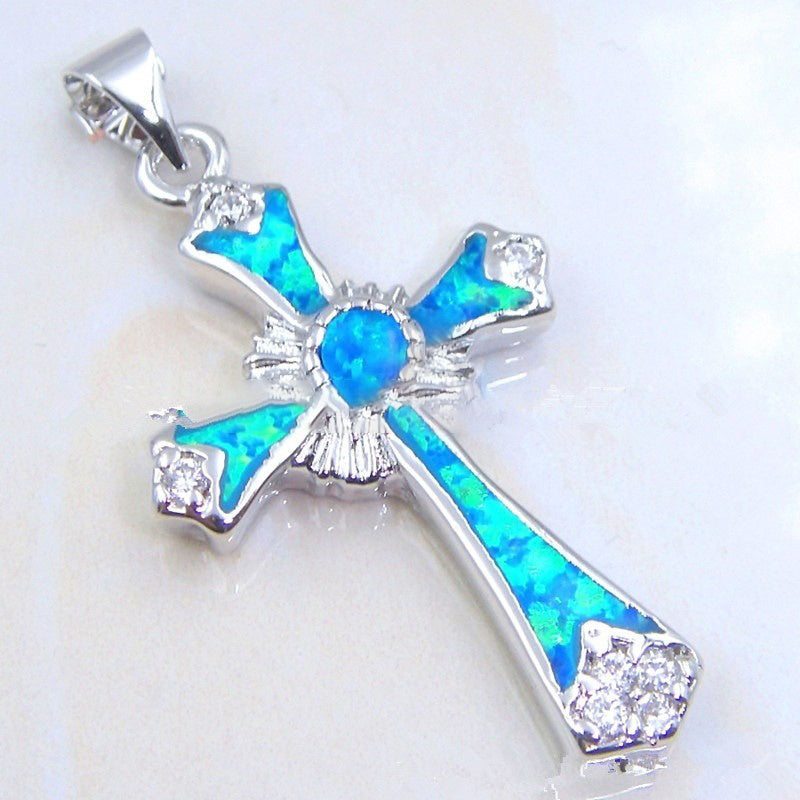 Epoxy cross pendant 1505871397542