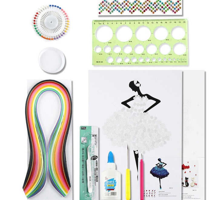 DIY Paper Craft Quill Art Kit 1507532669487