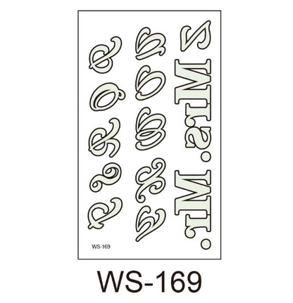 Night light Tattoo Sticker nightclub music party sticker birthday party night music shining cool face sticker