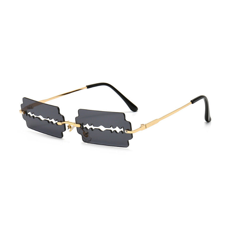 Hollow Blade Fashionable Eye Protection Sunglasses 150910460185