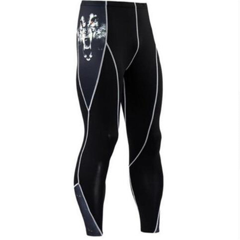 Summer Men's Blackout Compression Tight Fitting Pants 15117106256964