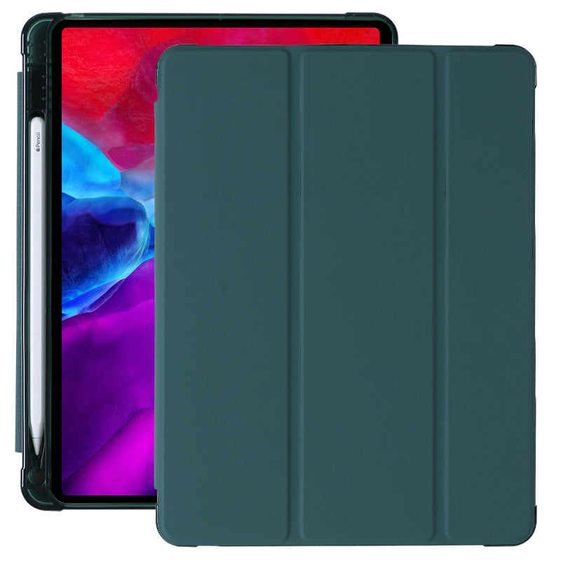 Compatible with Apple, Suitable for ipad10.9 protective cover pro10.5 with pen slot mini dormant leather case TPU airbag air4 soft shell - 图片 7