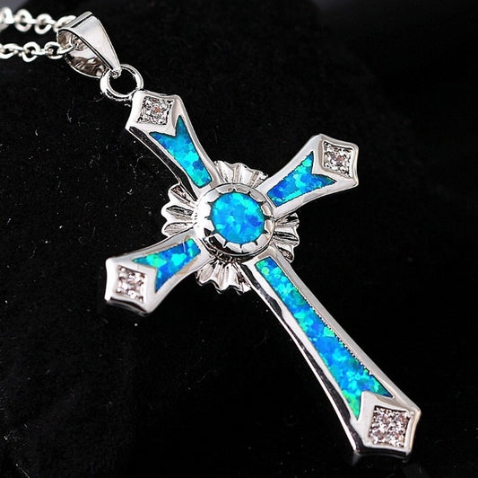 Epoxy cross pendant 1512228116825