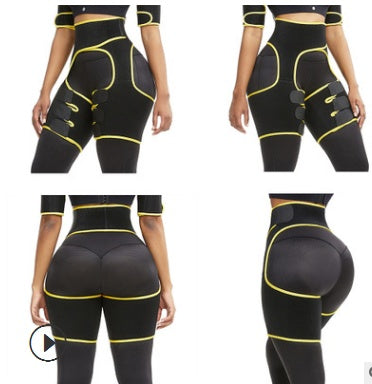 Sports Waist Belt Adjustable One-piece Girdle Leg Straps 151254578627