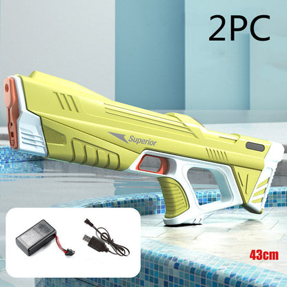 Summer Full Automatic Electric Water Gun Toy Induction Water Absorbing High-Tech Burst Water Gun Beach Outdoor Water Fight To