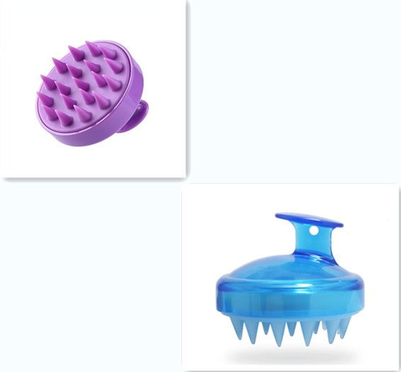 Silicone Shampoo Brush Massage Scalp Hair Brush 1513049855489