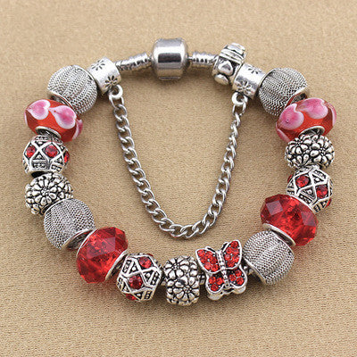 Beaded Bracelet DIY Diamond Butterfly Alloy Tennis Accessories 1517816531807