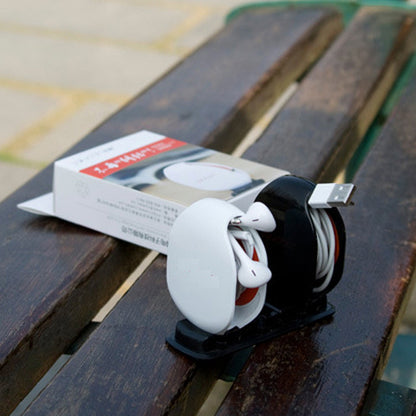 Automatic Earphone Retractor Reel-type Push-type Telescopic Multi-function Data Storage Box Winder - 图片 2