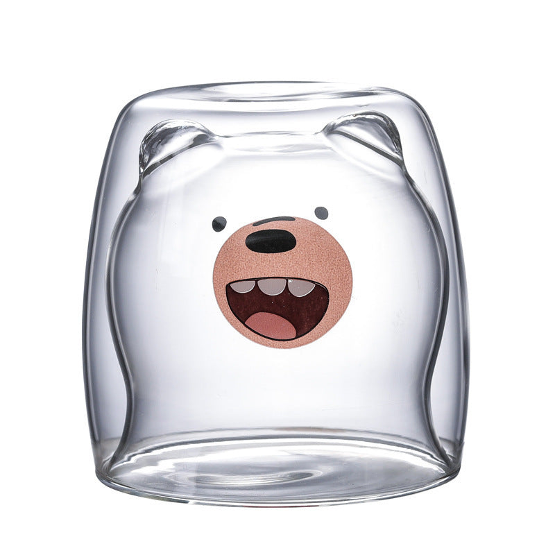 3D Double Layer Lovely Panda Cup Skull Wine Cup - HD Wireless Product #3