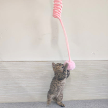 Cat Toy Self-Hi Sucker Spring Rabbit Hair Ball Interactive Play Pet Supplies Interactive Toys 1523d10e d162 4c0a 8752 6467108