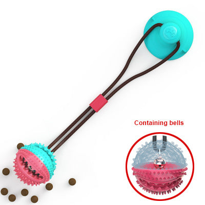 Dog Toys Silicon Suction Cup Tug Interactive Dog Ball Toy For Pet Chew Bite Tooth Cleaning Toothbrush Feeding Pet Supplies 15