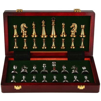 Chess Premium Gift Box Metal Bronze Children's Folding 1524523659163