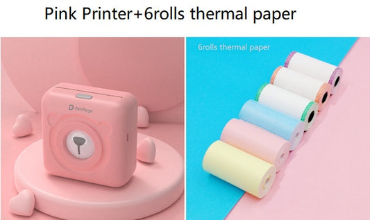 Mini Bliuetooth Wireless Thermal Printer Paper Sticker Label Printer - 图片 1
