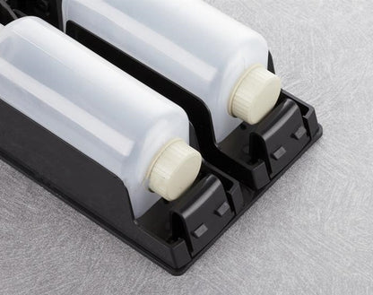 Plastic Wall Mount Soap Dispenser  Black Bathroom Shower Shampoo Liquid Dispenser Set Hotel Mall Kitchen Soap Bottle 350ml 15