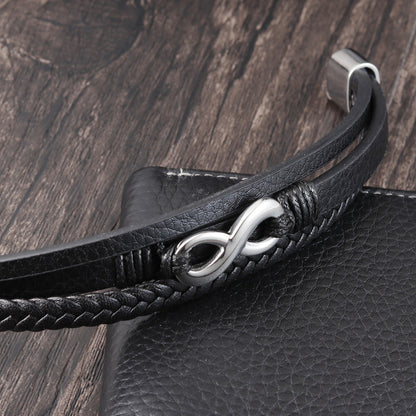Woven multilayer leather bracelet 15269902157612