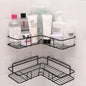 Bathroom Shelf Corner Frame Shower Wrought Iron Kitchen Accessories Storage Rack Holder Bathroom Shelves Bathroom Equipment 1
