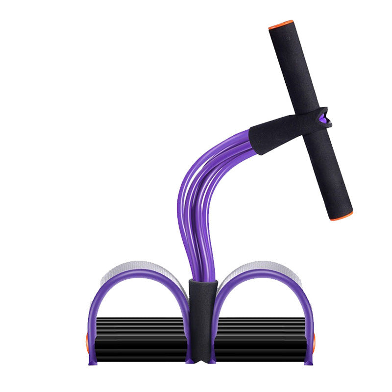 Natural Latex Foot Pedal Elastic Pull Rope with Handle Fitness Equipment Bodybuilding Expander 1527823439002