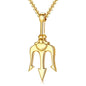 Titanium steel trident necklace 152953884319