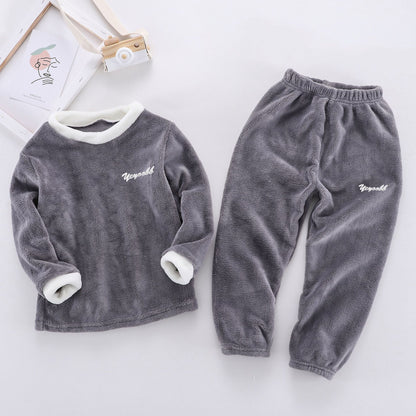 Children's Suits Autumn And Winter Velvet Men And Women 152bea52 7eac 42b9 8b8e a5840208c8df
