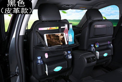 Universal Multifunctional Car Seat Bag with Foldable Table PU Leather Multi-pocket 1532917322180 20180730102124
