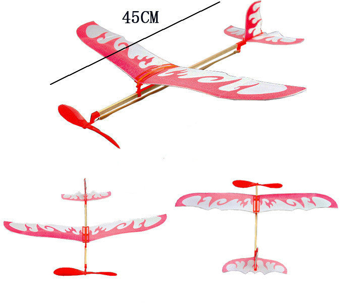 Double - wing rubber - powered aircraft 1533048575236