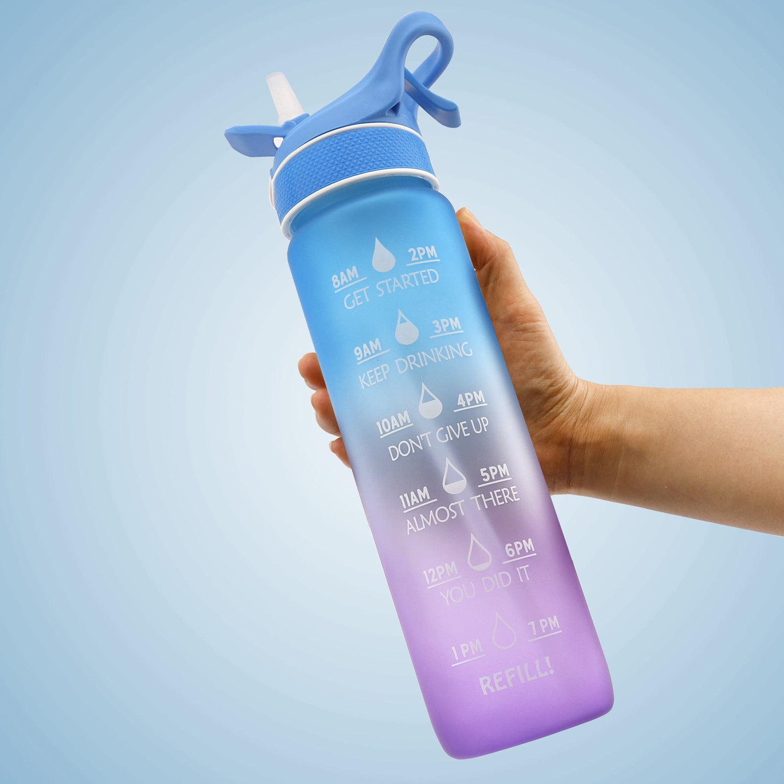 Water Bottle Scrub Bounce Cover Straw Space Cup Sports Water Bottle 15332fbd c5ae 4abf b1bc f93396608609