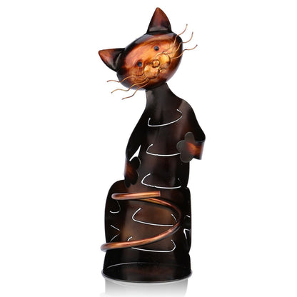 Iron Sculpture Cat Shaped Wine Holder Wine shelf 1533900975465 TB2VLyTdSCI