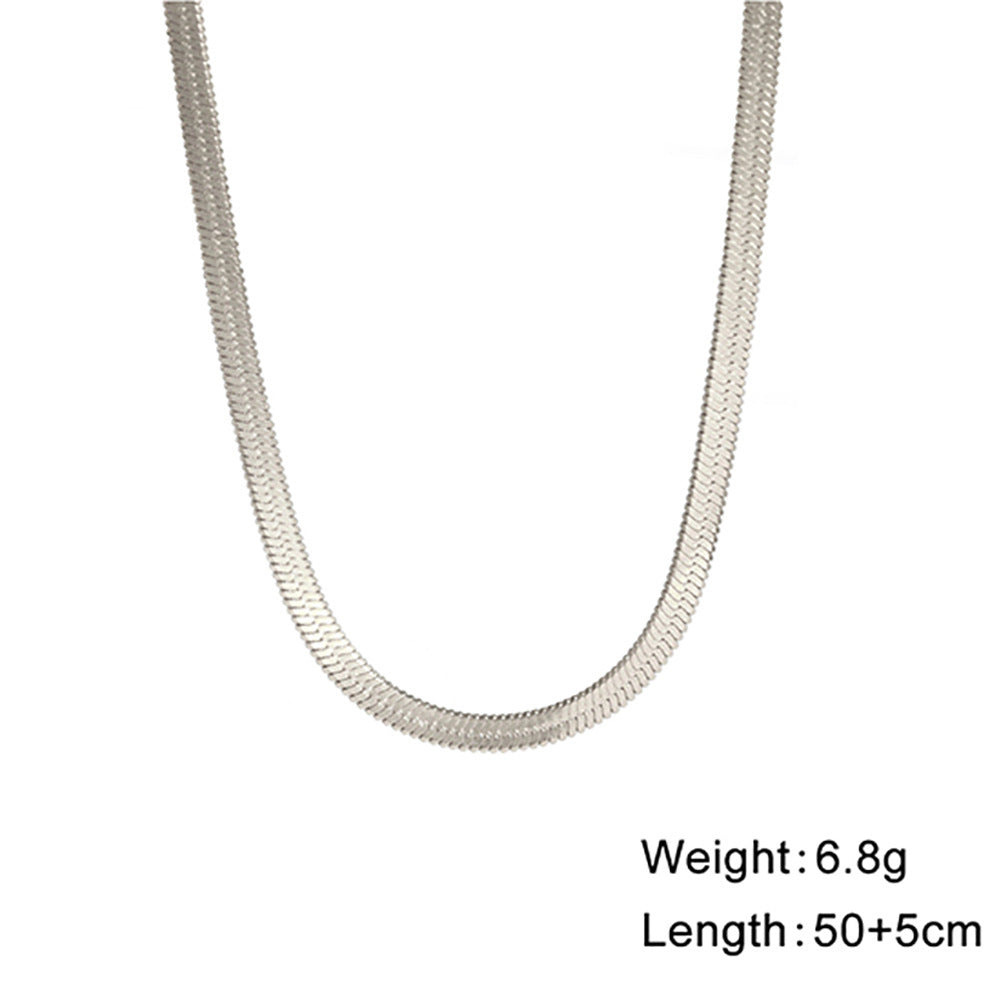 Popular Snake Bone Stainless Steel Choker 153406bd 6d51 4ab9 9c52 b77b066744b3