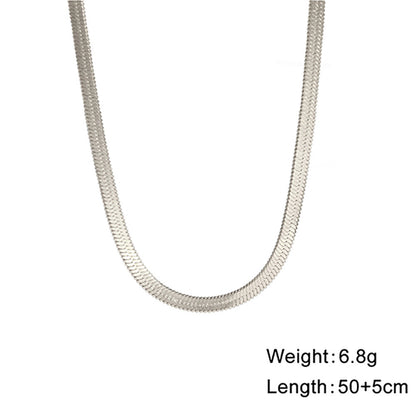 Popular Snake Bone Stainless Steel Choker 153406bd 6d51 4ab9 9c52 b77b066744b3