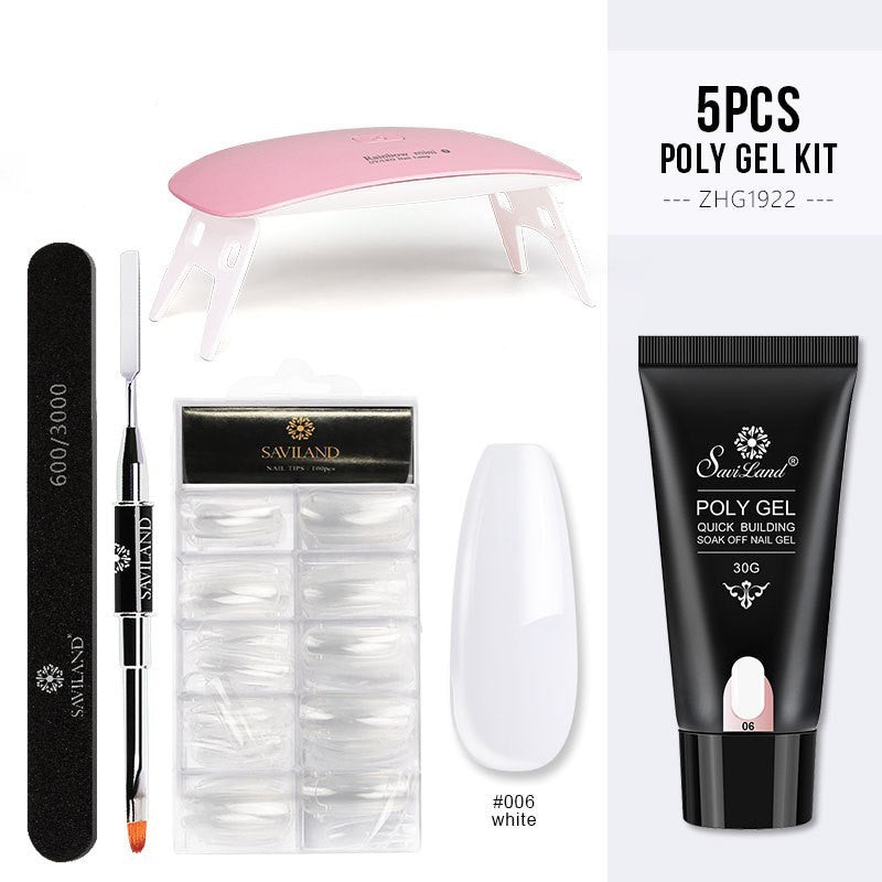 Quick Extension Gel Crystal Gel Nail Set 1535333392919