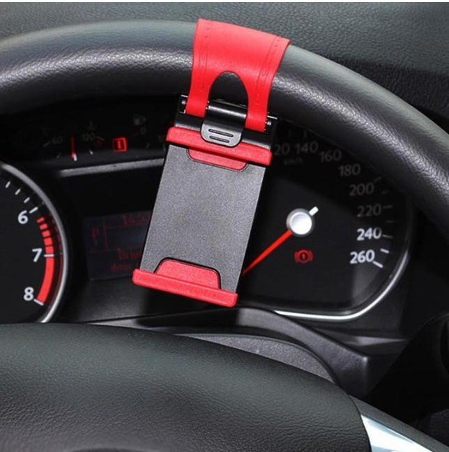 Car Steering Wheel Phone Clip Mount Holder Universal Bike Auto Camera GPS Stand Bracket For Phone - 图片 7