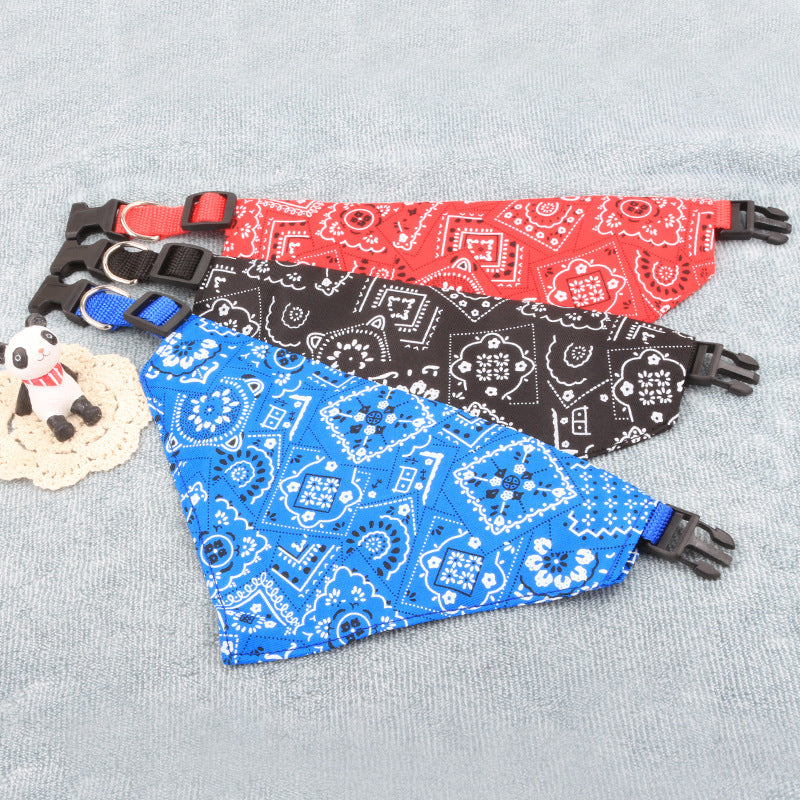 Neck Scarf Bandana Collar Neckerchief Adjustable Pet Dog Puppy Cat Pet Supplies 1540471675400
