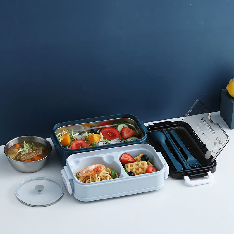 304 Stainless steel double-layer lunch box - HD Wireless Product #10