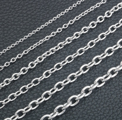 Men Stainless Steel Rope Snake Box Cuban Link Chain 1542161585823